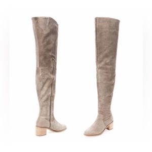 Seychelles Taupe Suede Over-the-Knee Boots